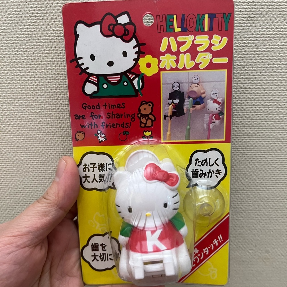 HELLO KITTY K Toothbrush Holder Shaver Brush Tool Massager Makeup Bathroom Japan